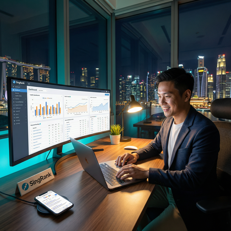 SEO, AEO & SingRank: Rahasia Bisnis Naik Halaman 1 Google