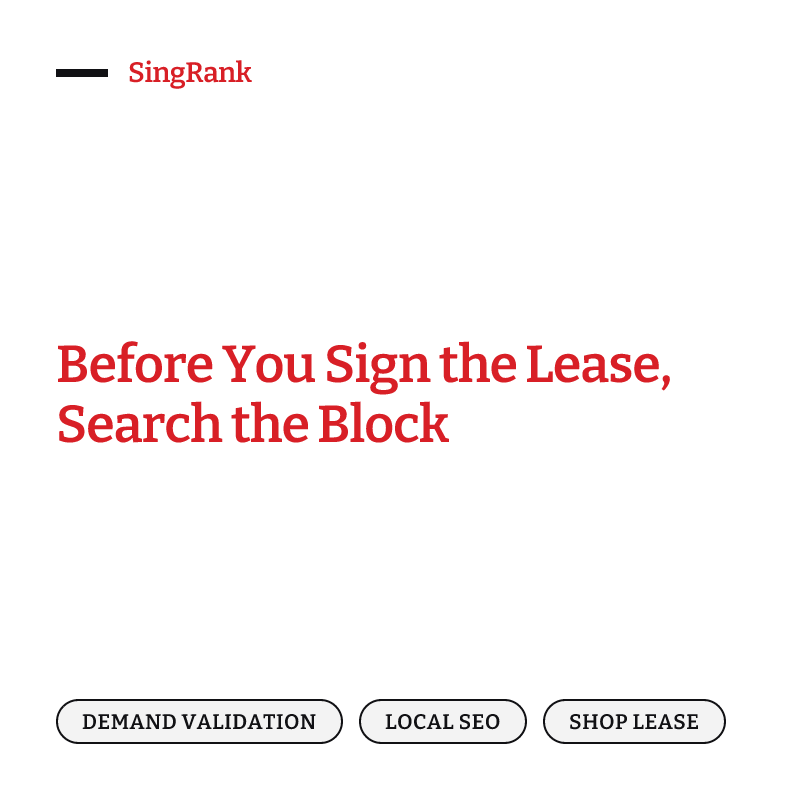 Before You Sign the Lease, Search the Block