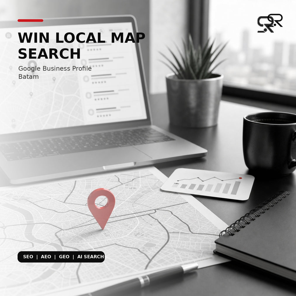SingRank visual for optimising Google Business Profile for Batam local search