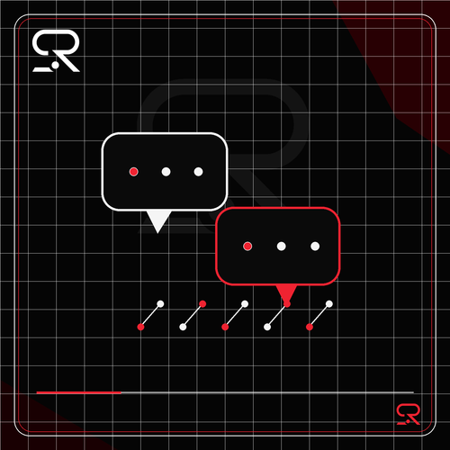 SingRank abstract AI chatbot lead tracking CRM illustration