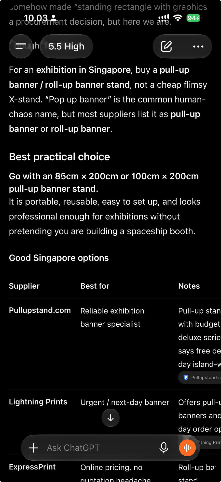 Which client was recommended recommended by ChatGPT